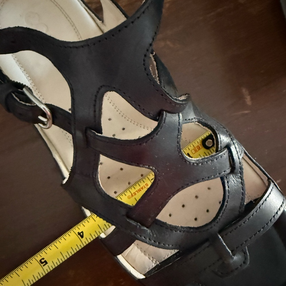 Ecco Black Gladiator Sandals - Picture 14 of 14